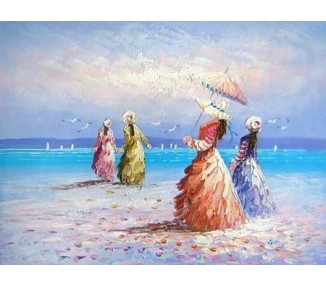 Zboží: Obraz - Čtyři dámy u moře